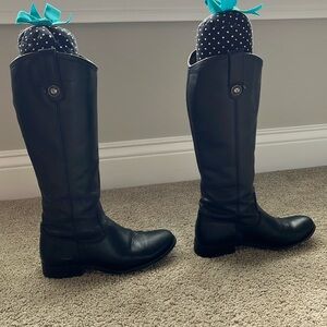 Frye Melissa Button Black Boots Size 6.5M